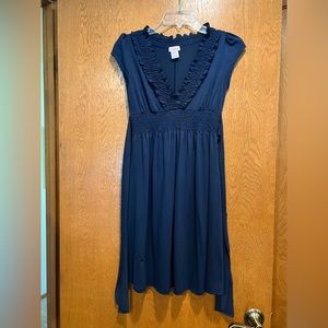 Blue polyester dress, Size S